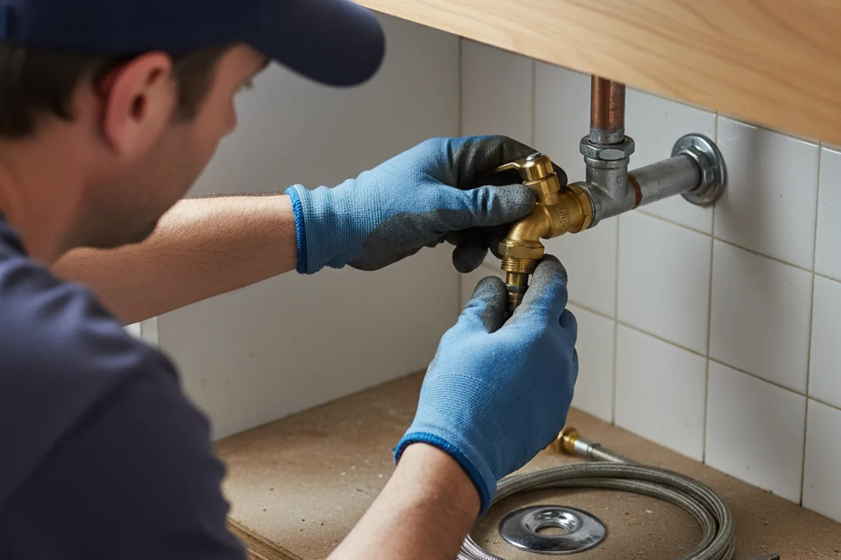 Shutoff valve and fitting work during Emergency Plumbing in Marana